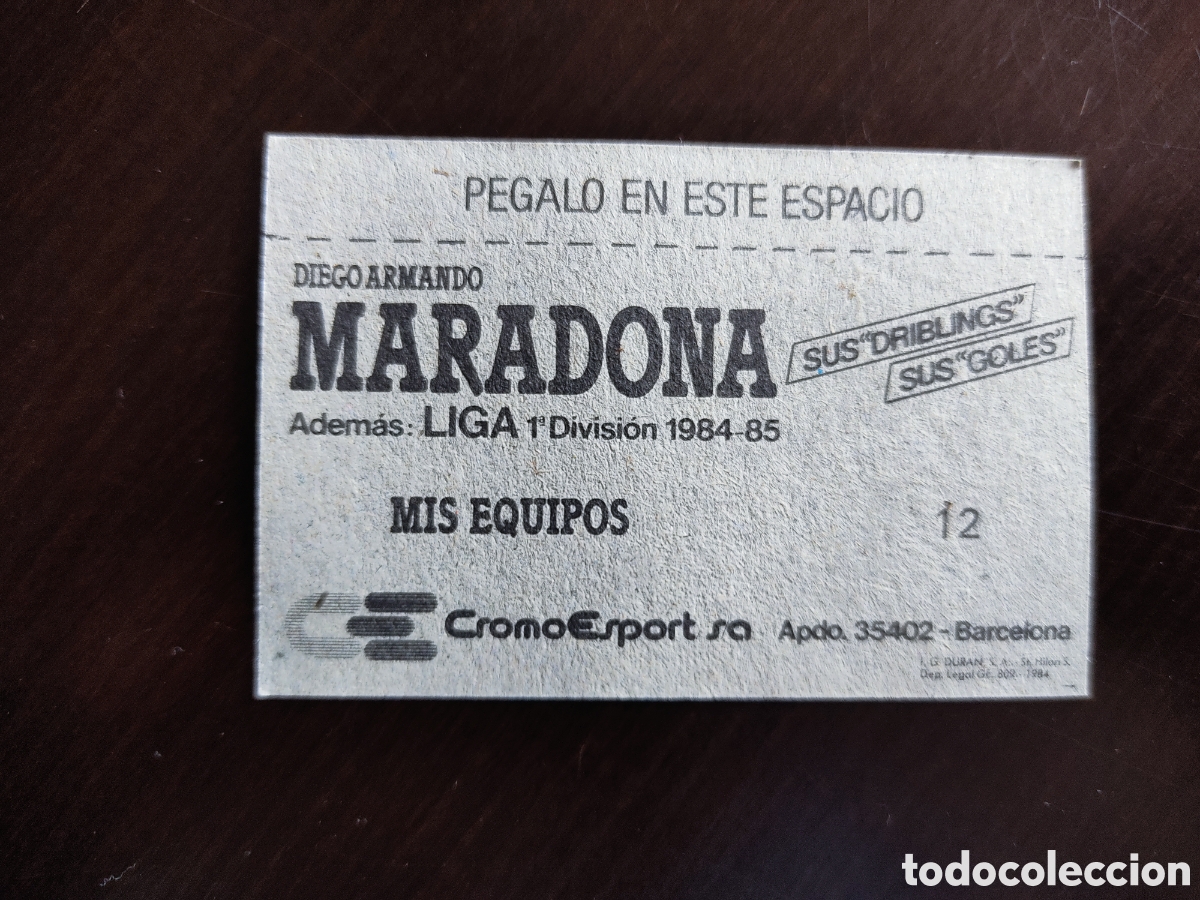Cromos de f&uacute;tbol: Cromos de Maradona - Foto 6