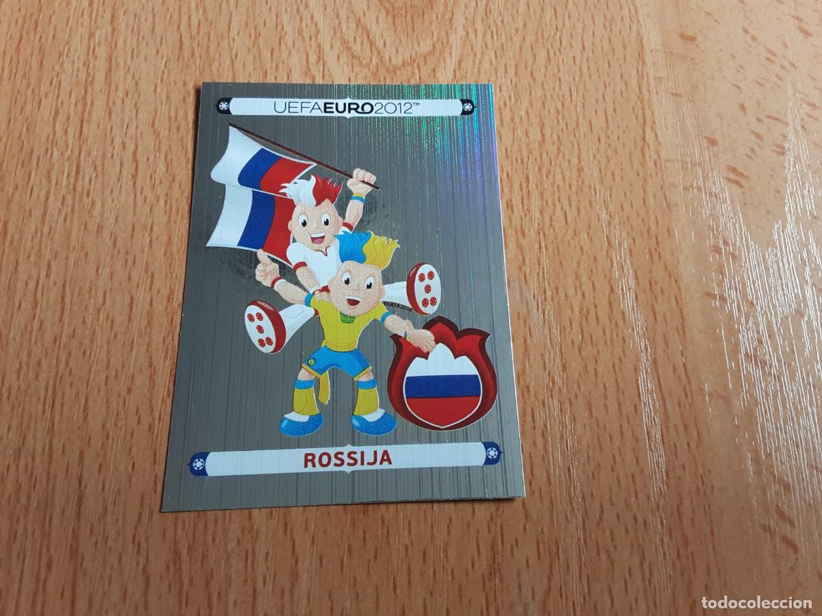 Cromos de f&uacute;tbol: CROMO FUTBOL EURO 2012 PANINI VERSION ALEMANA 107.LOGO MASCOTA-RUSIA-NUNCA PEGADO