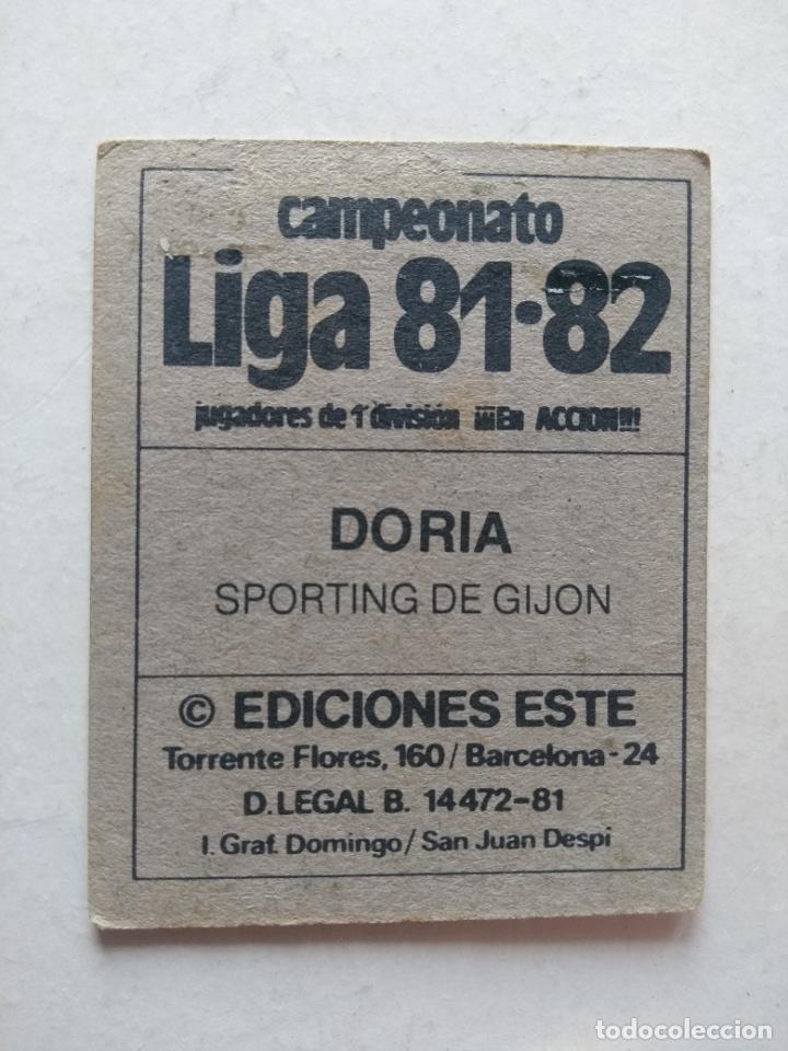 Cromos de f&uacute;tbol: ESTE 81-82 1981 1982 doria sporting - Foto 2