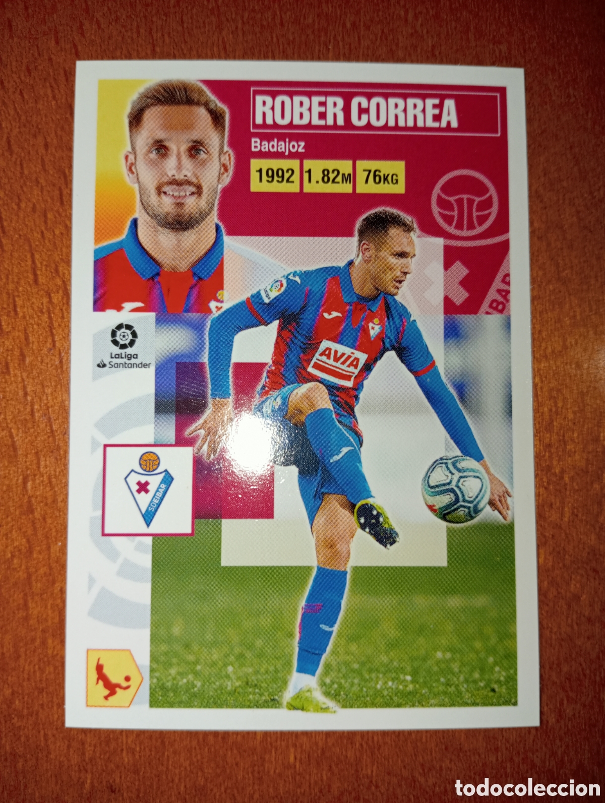 Cromos de f&uacute;tbol: Rober Correa n&deg;9B liga este 20/21 Eibar - Foto 1