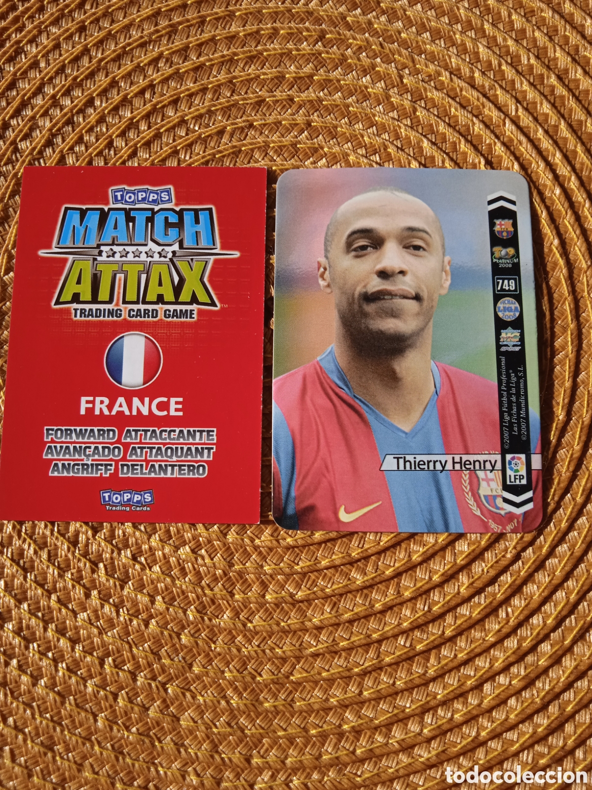 Cromos de f&uacute;tbol: Lote 2 cromos thierry Henry - Foto 2