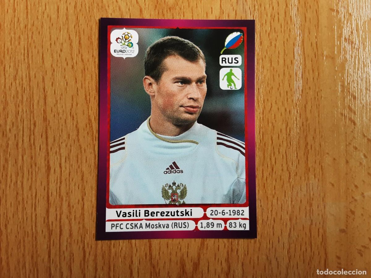 Football Stickers: CROMO FUTBOL EURO 2012 PANINI VERSION ALEMANA 118.BEREZUTSKI-RUSIA-NUNCA PEGADO
