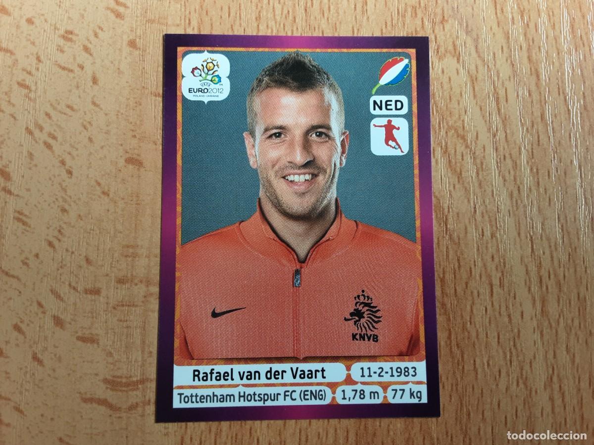 Football Stickers: CROMO FUTBOL EURO 2012 PANINI VERSION ALEMANA 181.VAN DER VAART-HOLANDA-NUNCA PEGADO