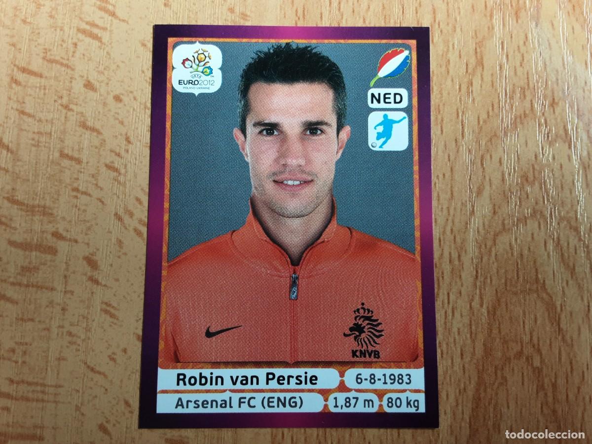 Football Stickers: CROMO FUTBOL EURO 2012 PANINI VERSION ALEMANA 189.VAN PERSIE-HOLANDA-NUNCA PEGADO