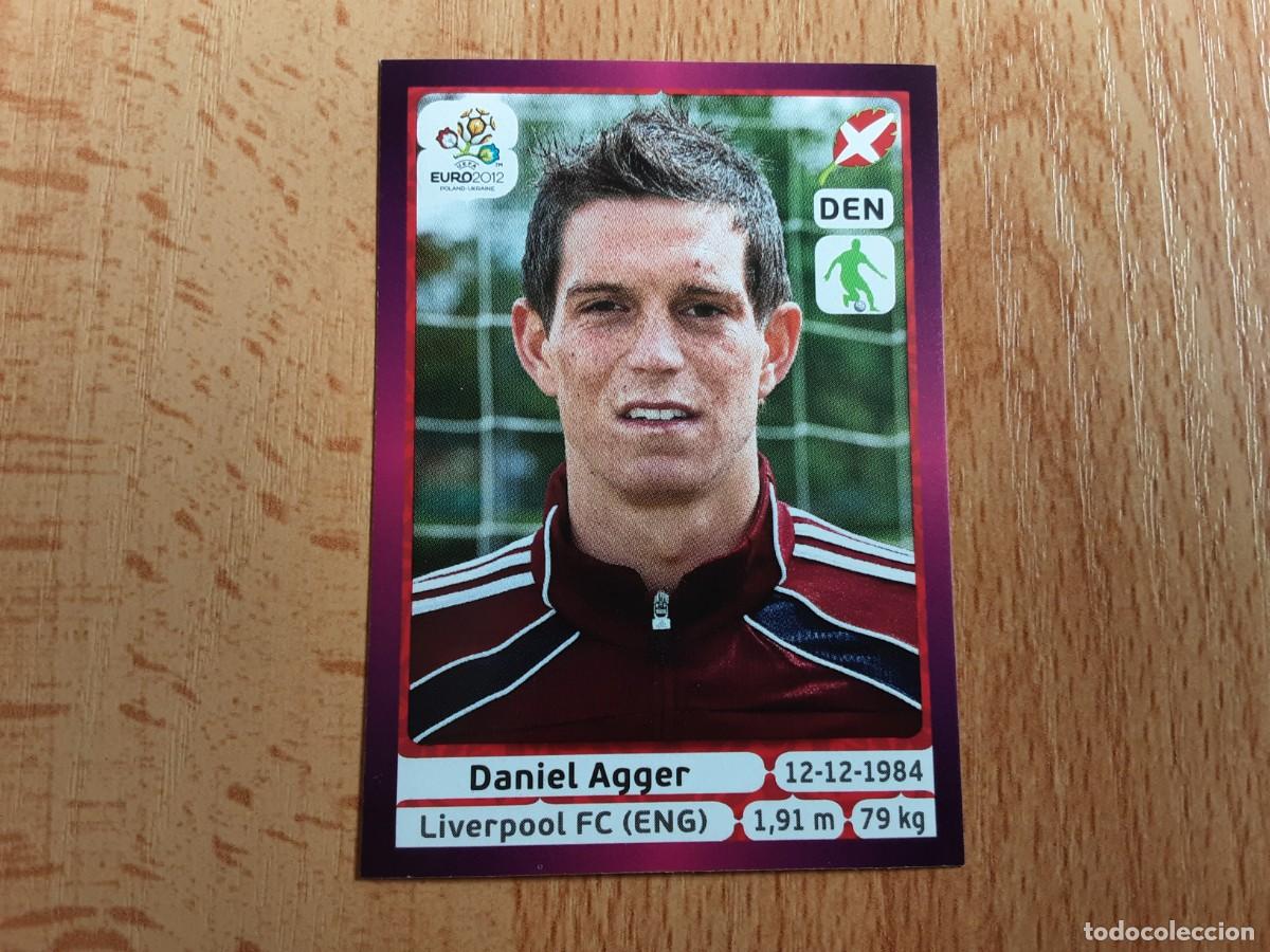 Football Stickers: CROMO FUTBOL EURO 2012 PANINI VERSION ALEMANA 202.AGGER-DINAMARCA-NUNCA PEGADO
