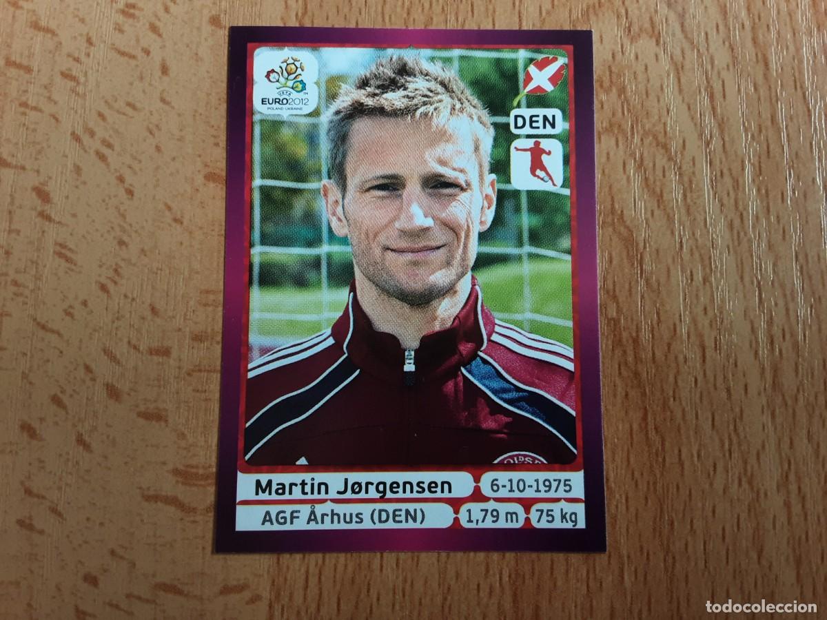 Football Stickers: CROMO FUTBOL EURO 2012 PANINI VERSION ALEMANA 208.JORGENSEN-DINAMARCA-NUNCA PEGADO