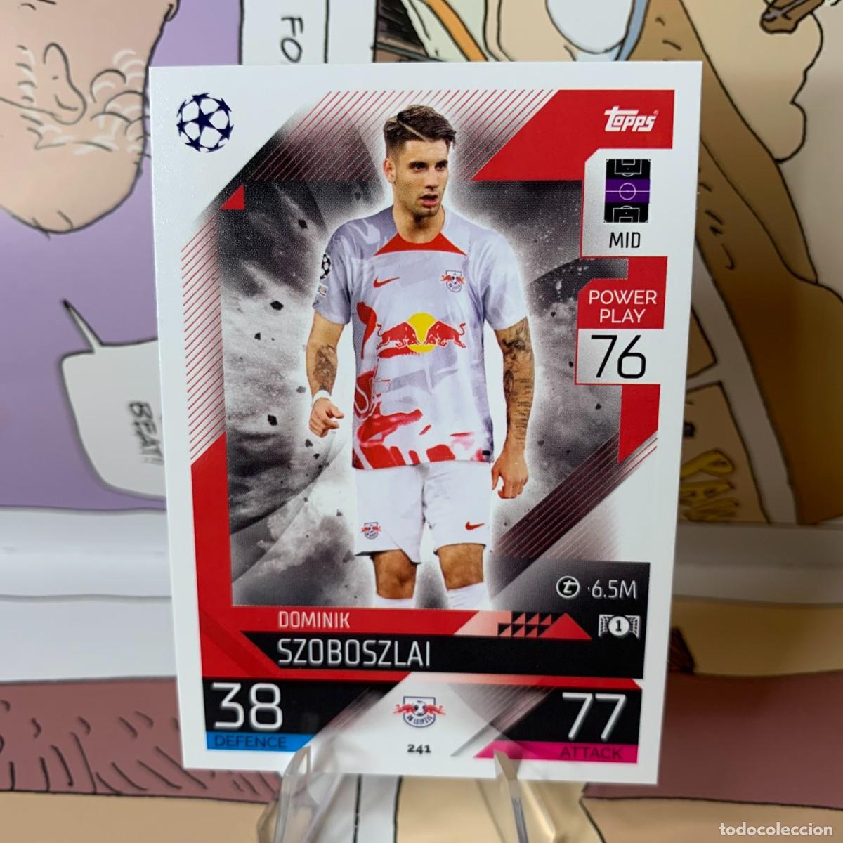 Fu&szlig;ball-Sticker: SZOBOSZLAI 241 - RB LEIPZIG - TOPPS UCL CHAMPIONS LEAGUE MATCH ATTAX 22 23 - NUEVA