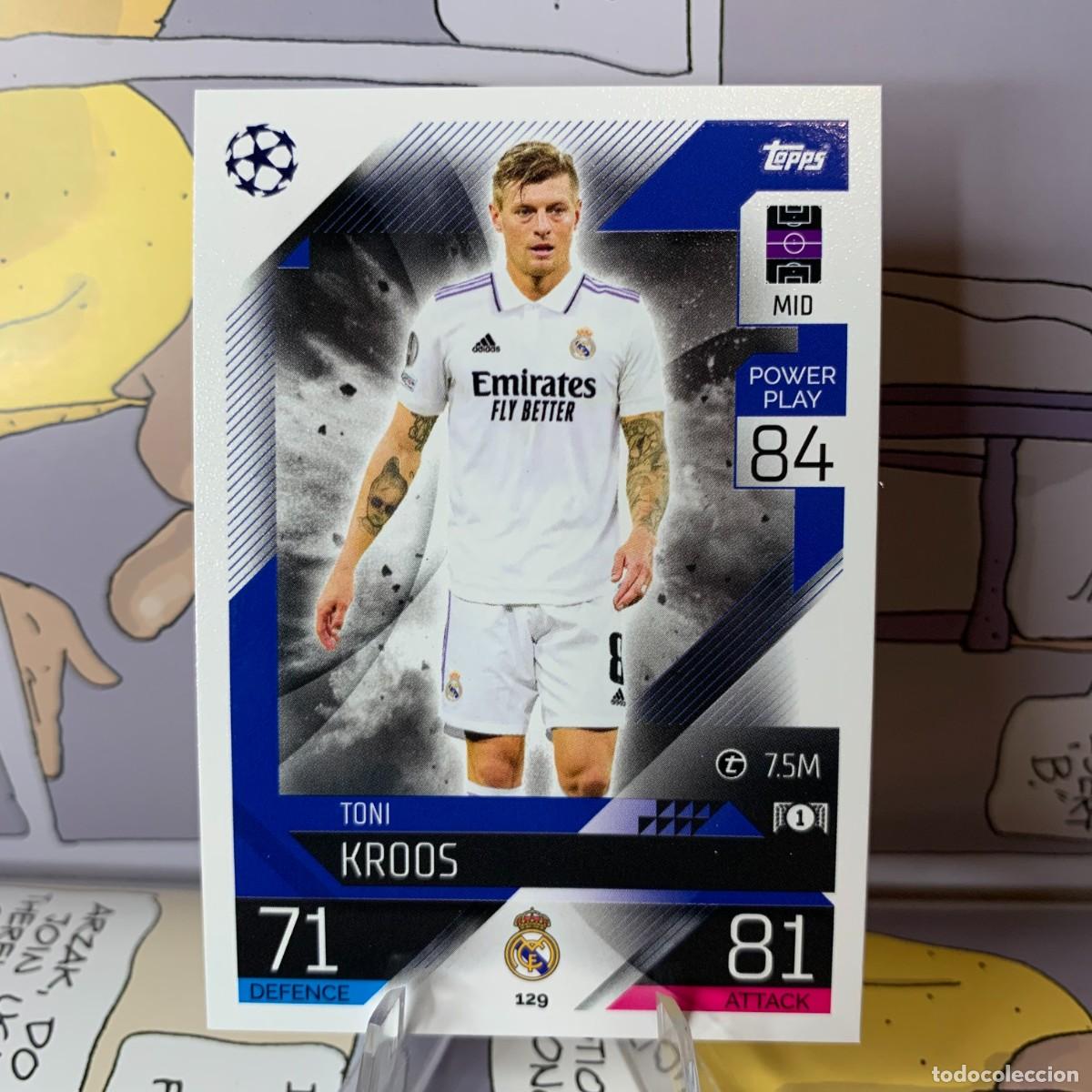 Cromos de F&uacute;tbol: KROOS 129 - REAL MADRID - TOPPS UCL CHAMPIONS LEAGUE MATCH ATTAX 22 23 - NUEVA