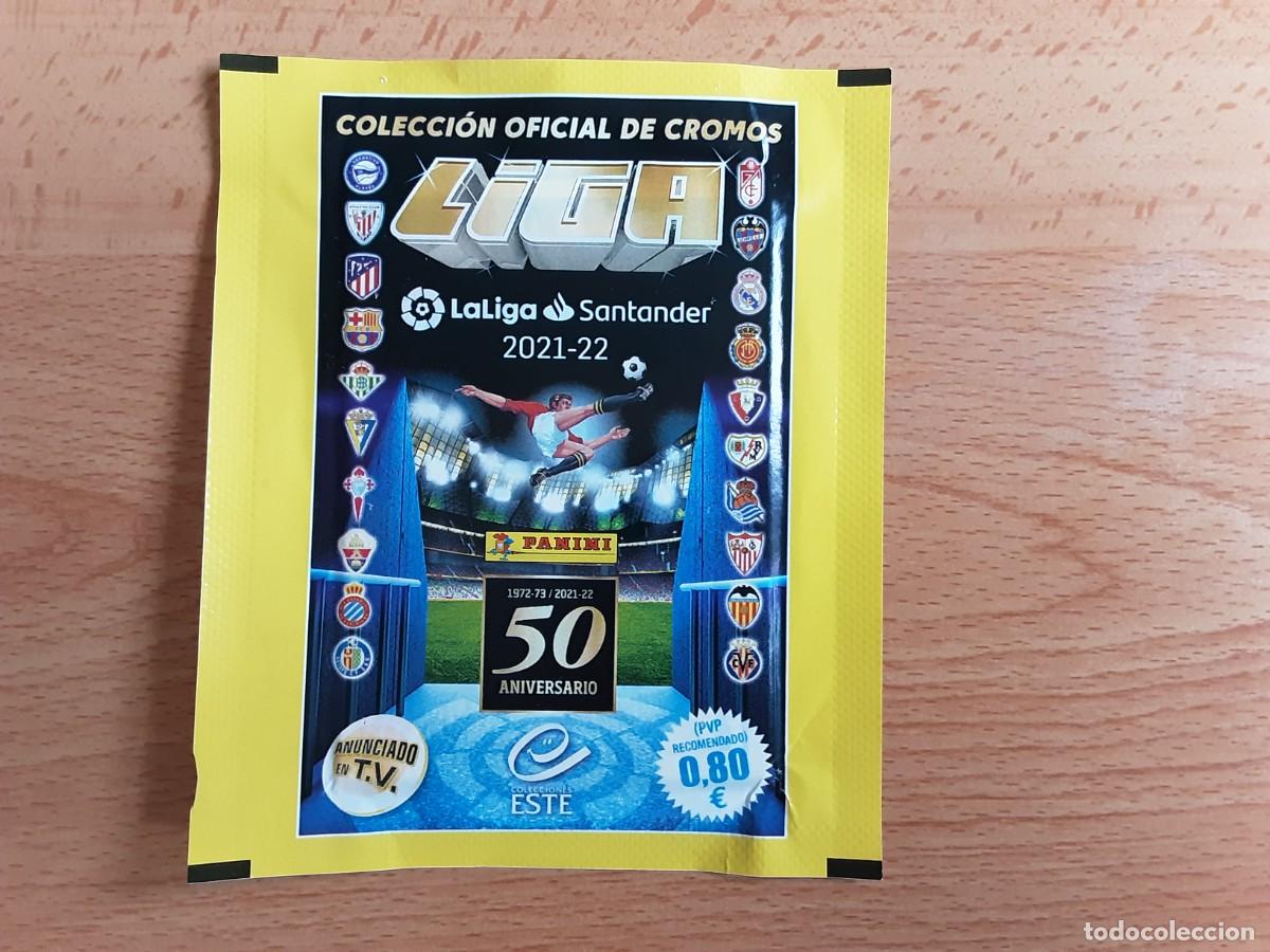 Football Stickers: SOBRE ANCHO CON PRECIO SIN ABRIR LIGA BBVA LIGA 2021 2022 21 22 ESTE SIN CODIGO--MESSI?