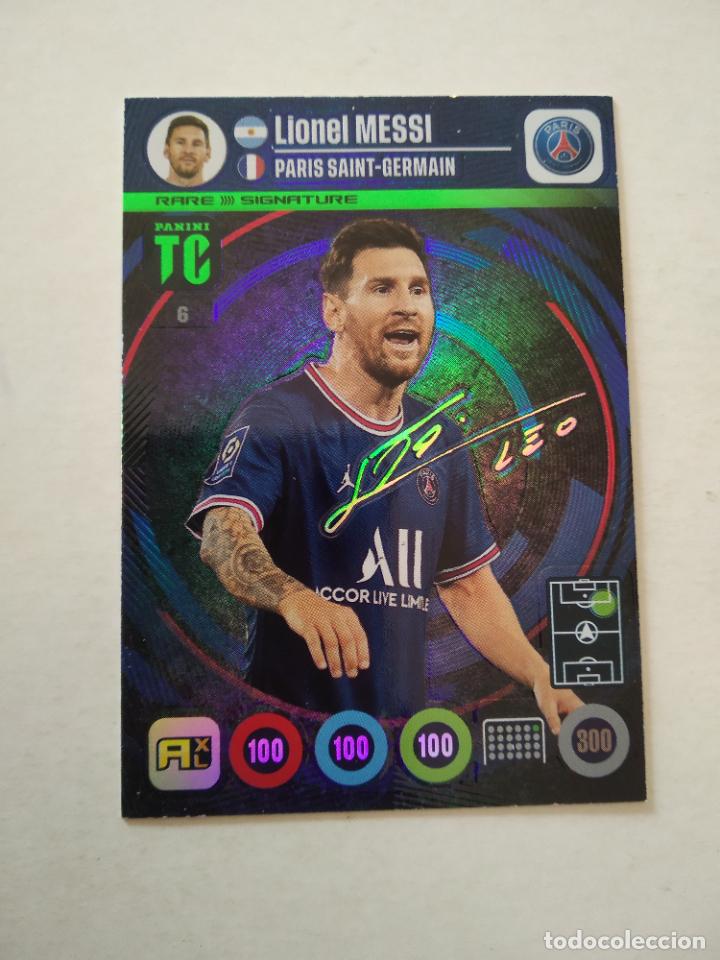 Lionel Messi Paris St. Germain Signature Panini Adrenalyn Top Class 2022