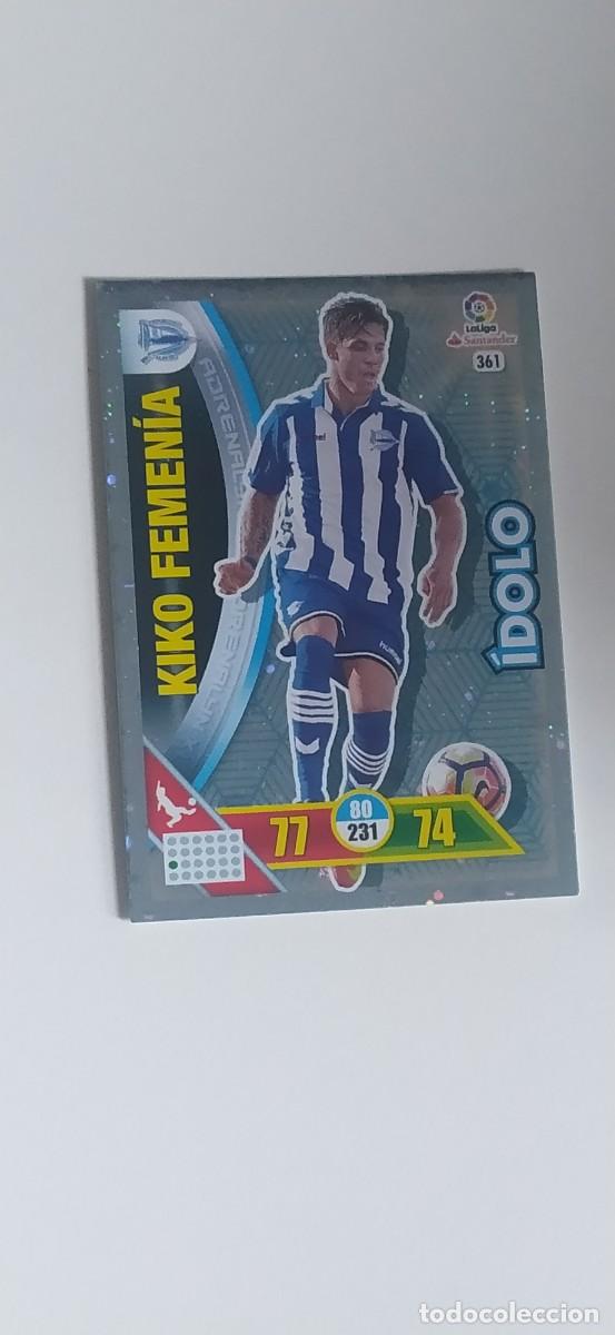 Figurine di Calcio: IDOLO KIKO FEMENIA ALAVES N&ordm; 361 CARD ADRENALYN PANINI 16 17 2016 2017
