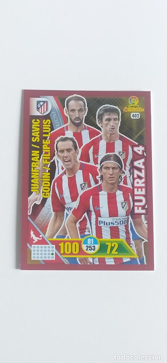 Figurine di Calcio: FUERZA 4 ATLETICO MADRID N&ordm; 402 CARD ADRENALYN PANINI 16 17 2016 2017