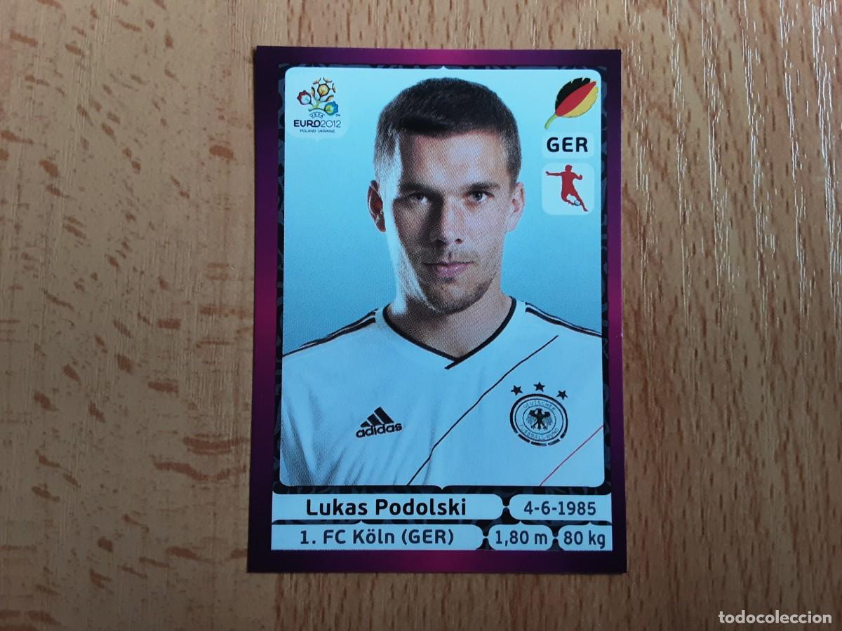 Football Stickers: CROMO FUTBOL EURO 2012 PANINI VERSION ALEMANA 244.PODOLSKI-ALEMANIA-NUNCA PEGADO
