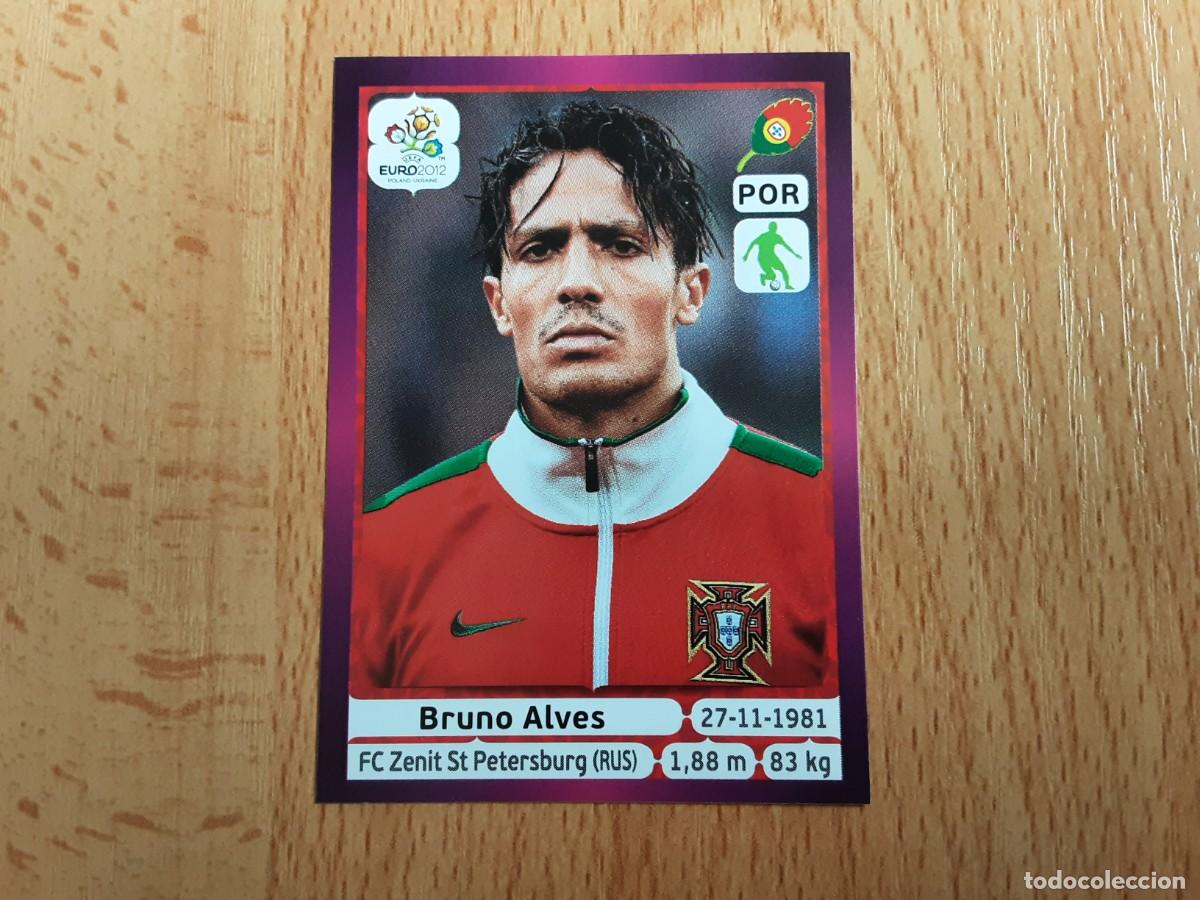Football Stickers: CROMO FUTBOL EURO 2012 PANINI VERSION ALEMANA 260.BRUNO ALVES-PORTUGAL-NUNCA PEGADO