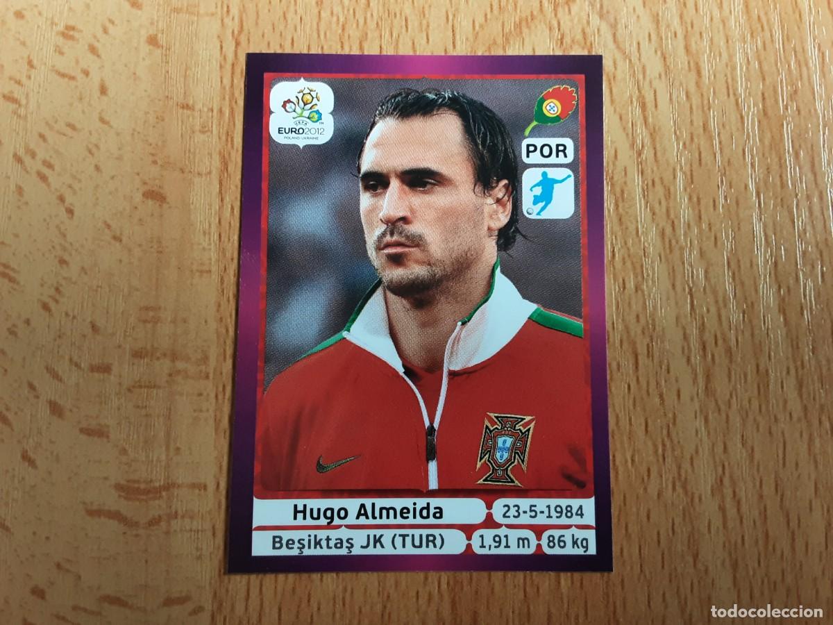 Football Stickers: CROMO FUTBOL EURO 2012 PANINI VERSION ALEMANA 275.ALMEIDA-PORTUGAL-NUNCA PEGADO