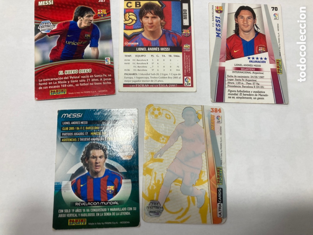 Cromos de f&uacute;tbol: Lote cromos messi - Foto 2