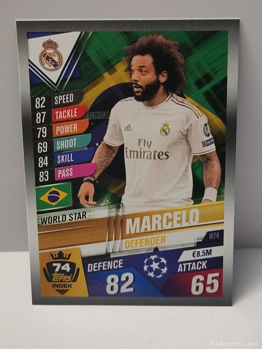 Football Stickers: Cromo TOPPS MATCH ATTAX UEFA CHAMPIONS LEAGUE 2019/2020 19 20 - WORLD STAR - MARCELO W74