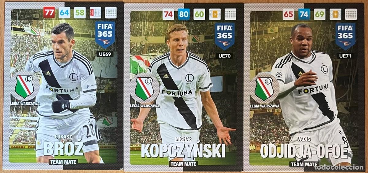 Cromos de Futebol: LOTE LEGIA WARSZAWA FICHAS ADRENALYN XL FIFA 365 2016 2017 16 17