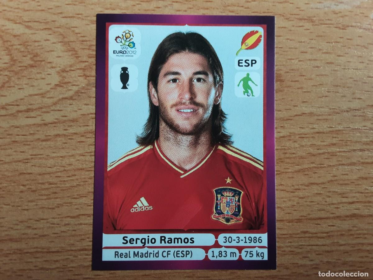 Cromos de F&uacute;tbol: CROMO FUTBOL EURO 2012 PANINI VERSION ALEMANA 291.SERGIO RAMOS-ESPA&Ntilde;A-NUNCA PEGADO