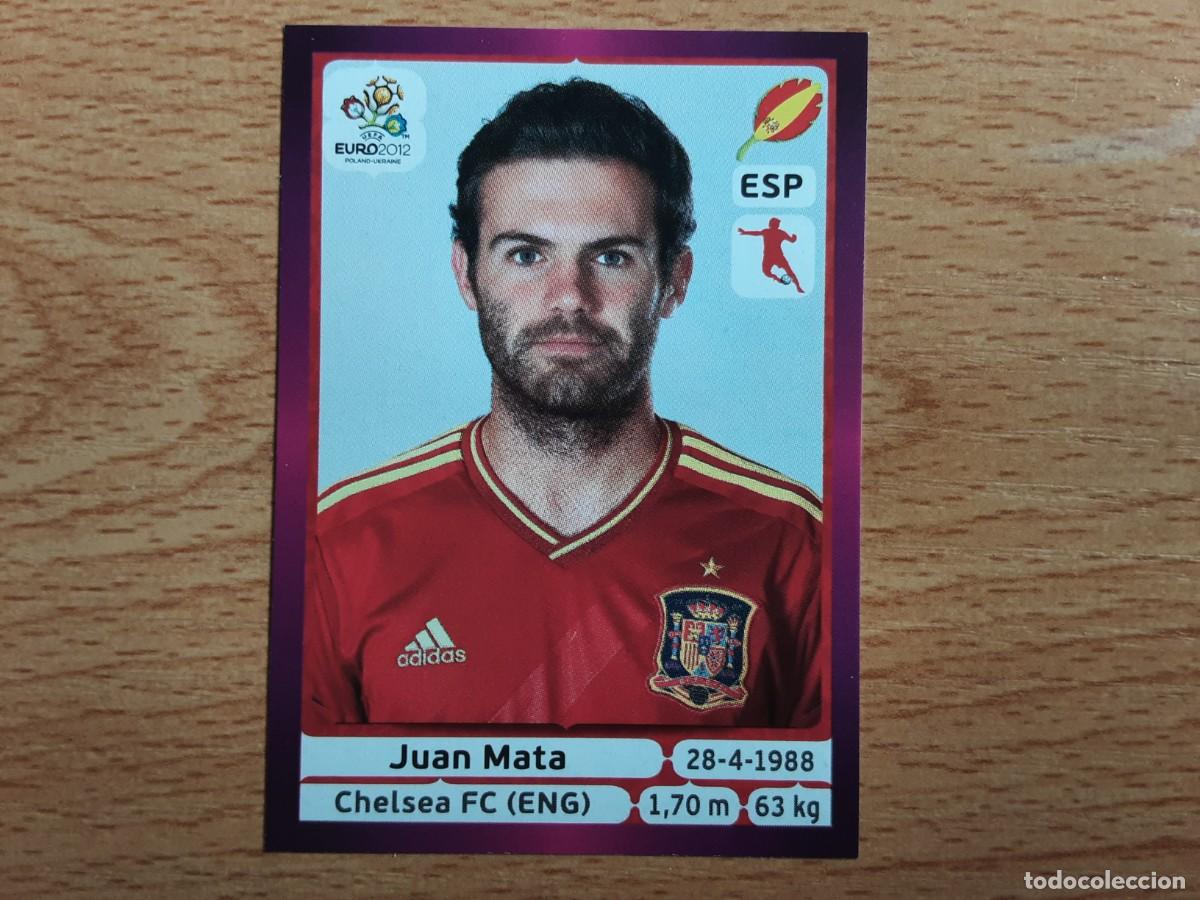 Football Stickers: CROMO FUTBOL EURO 2012 PANINI VERSION ALEMANA 301.MATA-ESPA&Ntilde;A-NUNCA PEGADO
