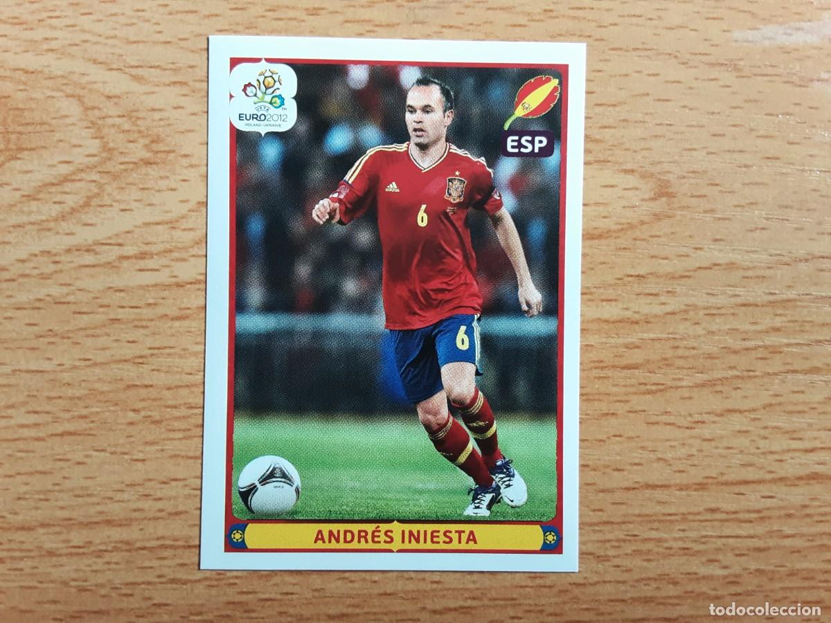 Cromos de F&uacute;tbol: CROMO FUTBOL EURO 2012 PANINI VERSION ALEMANA 309.INIESTA-ESPA&Ntilde;A-NUNCA PEGADO