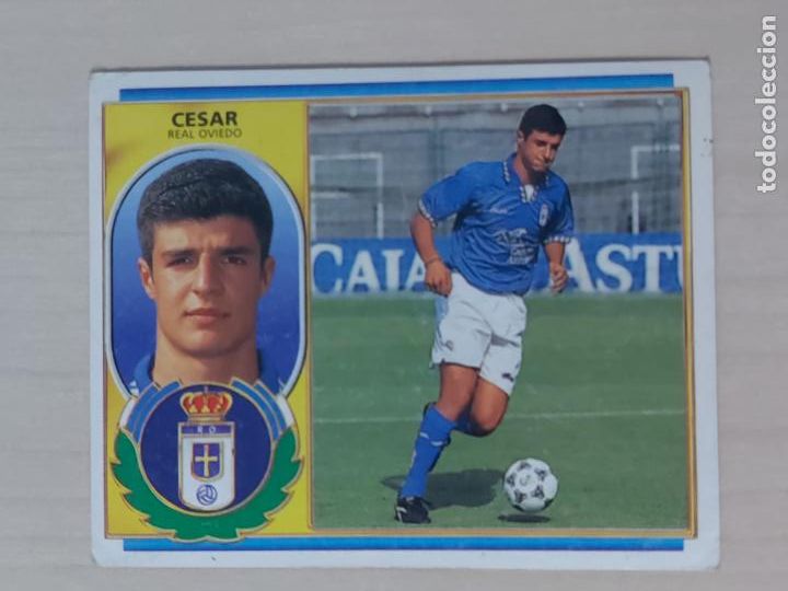 Football Stickers: CROMO CESAR - ESTE 1996 97 - 96 97 - CROMO SIN PEGAR - REAL OVIEDO