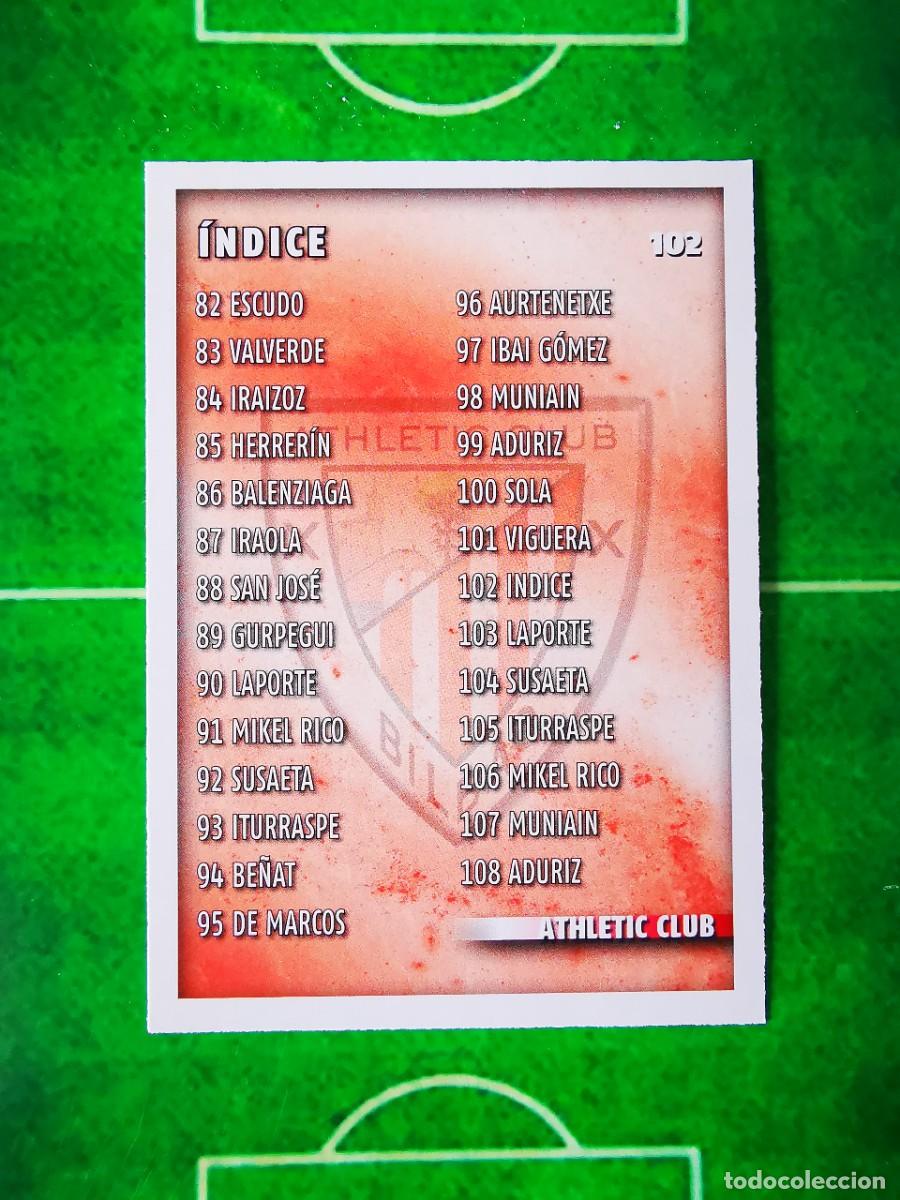 Cartes &agrave; collectionner de Football: CROMO FUTBOL 14 15 MUNDICROMO FICHAS QUIZ LIGA 2014 2015 ATHLETIC CLUB 102 INDICE