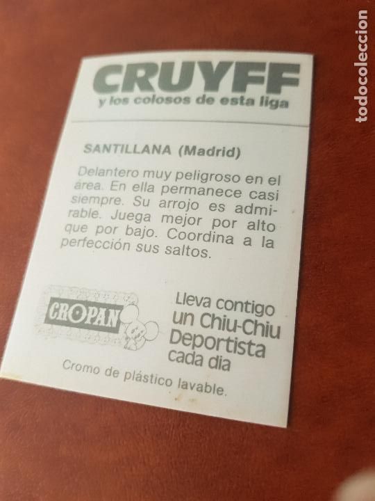 Cromos de f&uacute;tbol: SANTILLANA - Foto 2