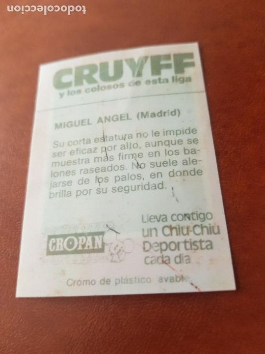 Cromos de f&uacute;tbol: MIGUEL ANGEL - Foto 2