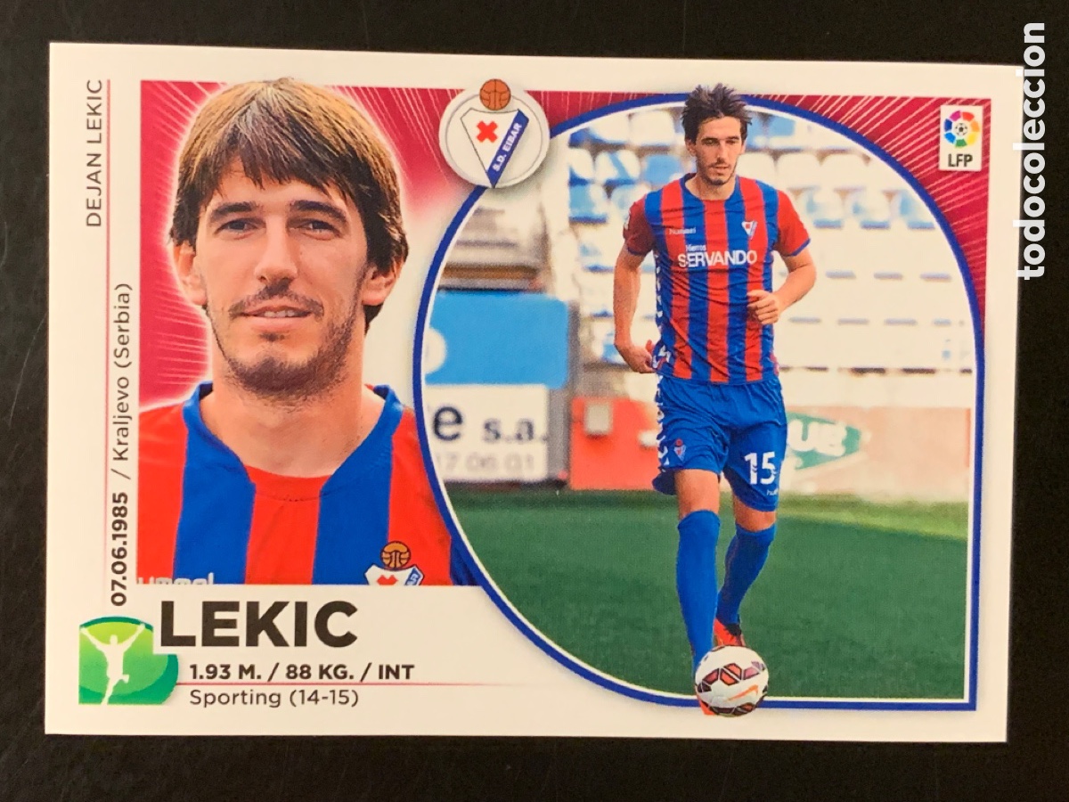 Cromos de f&uacute;tbol: Lekic &Eacute;ibar Liga Este 2014/15 - Foto 1
