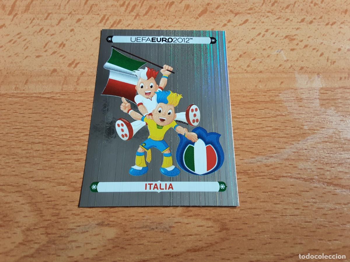 Football Stickers: CROMO FUTBOL EURO 2012 PANINI VERSION ALEMANA 310.LOGO MASCOTA-ITALIA-NUNCA PEGADO