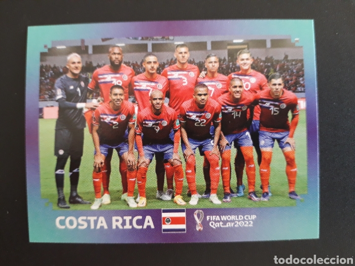 Cromos de F&uacute;tbol: EQUIPO COSTA RICA N&deg; 1 COPA MUNDIAL DE F&Uacute;TBOL QATAR 2022 22 PANINI SIN PEGAR PEDIDO M&Iacute;NIMO 3&euro;