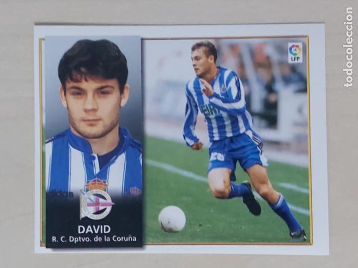 Cromos de Futebol: CROMO DAVID - ESTE 1998 99 - 98 99 - CROMO SIN PEGAR - DEPORTIVO DE LA CORU&Ntilde;A