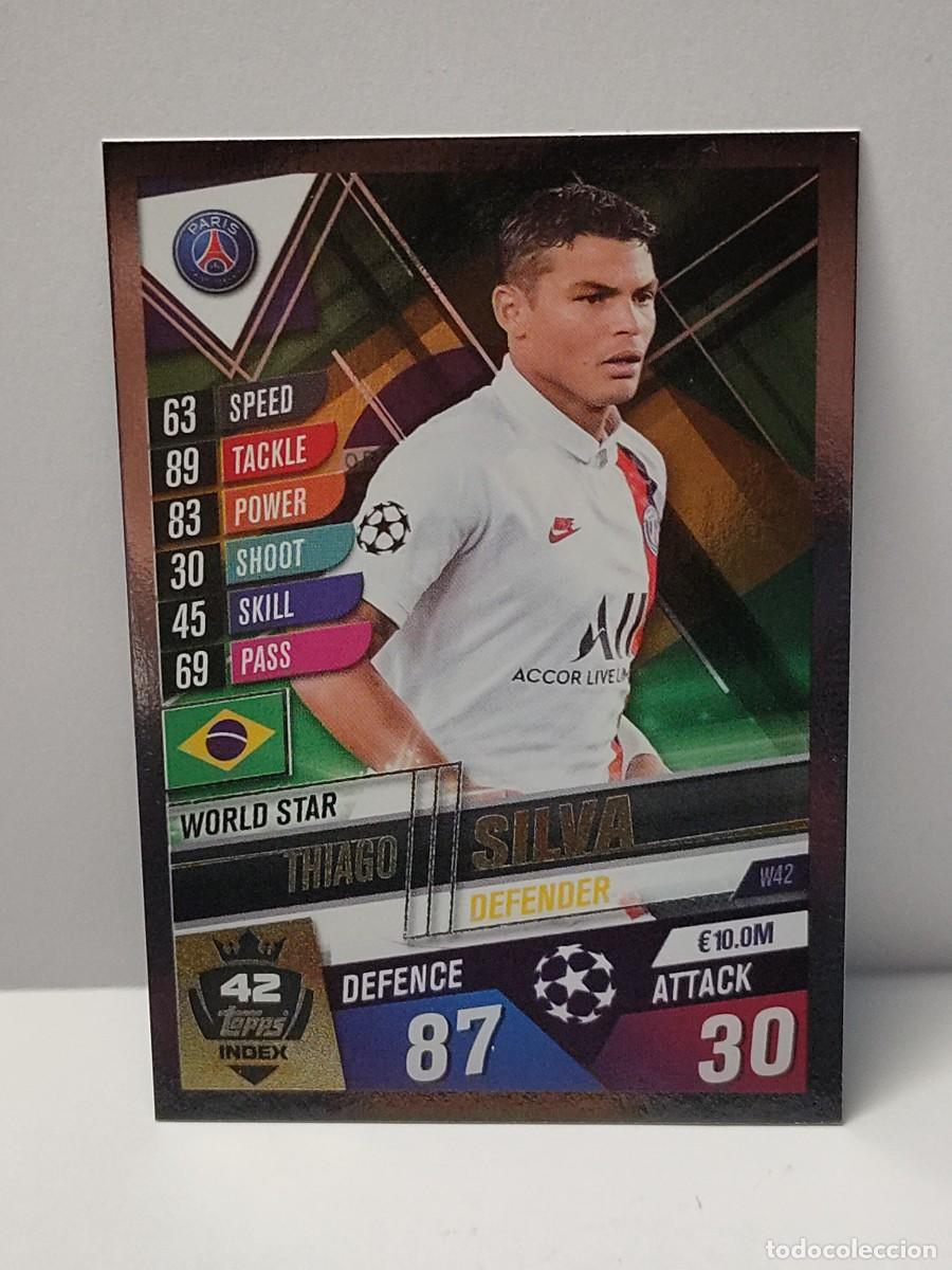 Football Stickers: Cromo TOPPS UEFA CHAMPIONS LEAGUE 2019/2020 19 20 - WORLD STAR - SILVA W42