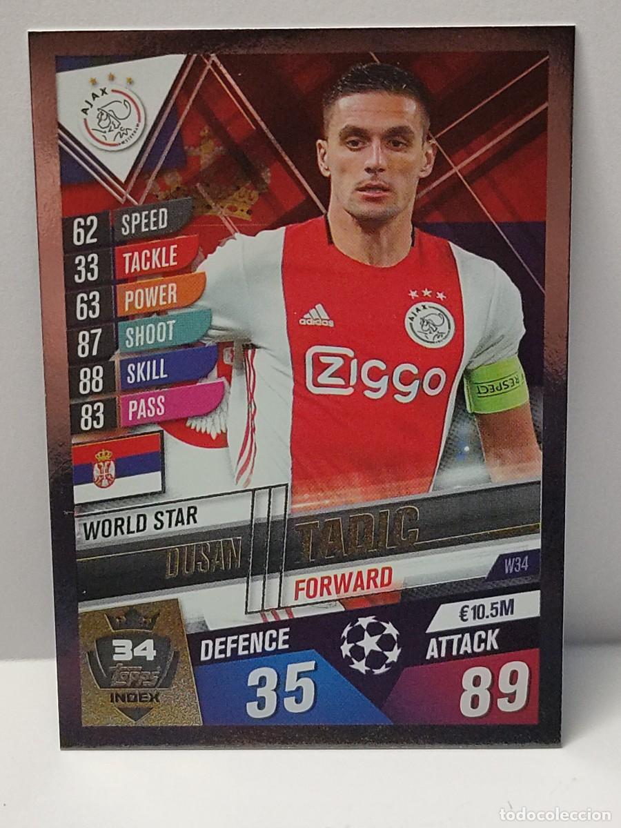Football Stickers: Cromo TOPPS UEFA CHAMPIONS LEAGUE 2019/2020 19 20 - WORLD STAR - TADIC W24