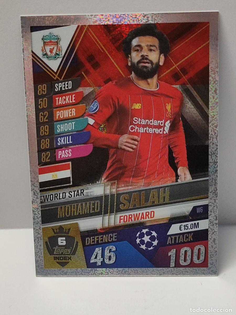 Football Stickers: Cromo TOPPS UEFA CHAMPIONS LEAGUE 2019/2020 19 20 - WORLD STAR - SALAH W6