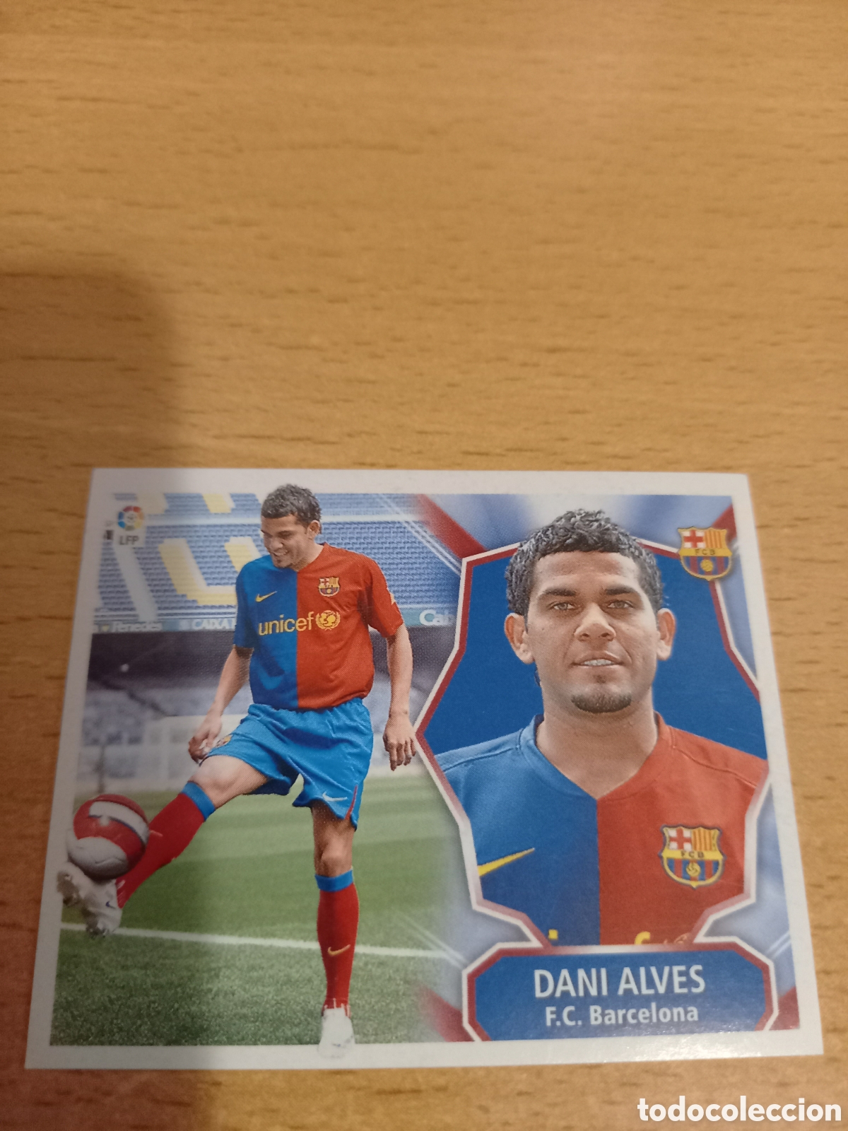 Fu&szlig;ball-Sticker: Dani Alves Barcelona fichaje 2 liga 2008 2009 08 09 ediciones este