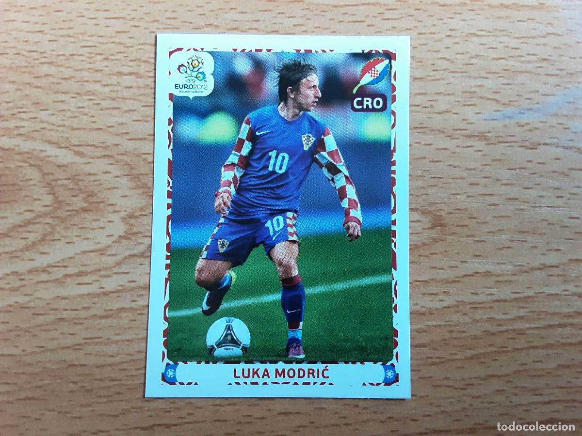 Cromos de F&uacute;tbol: CROMO FUTBOL EURO 2012 PANINI VERSION ALEMANA 395.MODRIC-CROACIA-NUNCA PEGADO