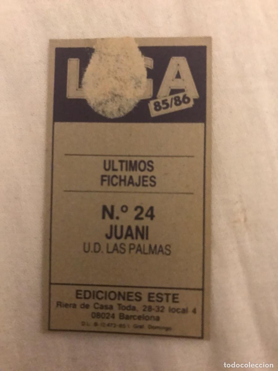 Cromos de f&uacute;tbol: Juani - Foto 2
