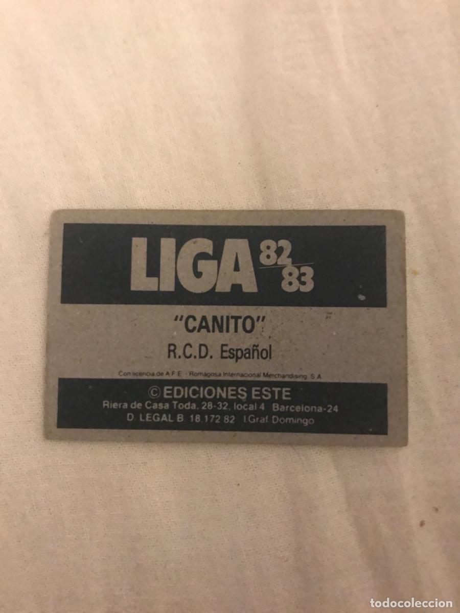 Cromos de f&uacute;tbol: Canito - Foto 2