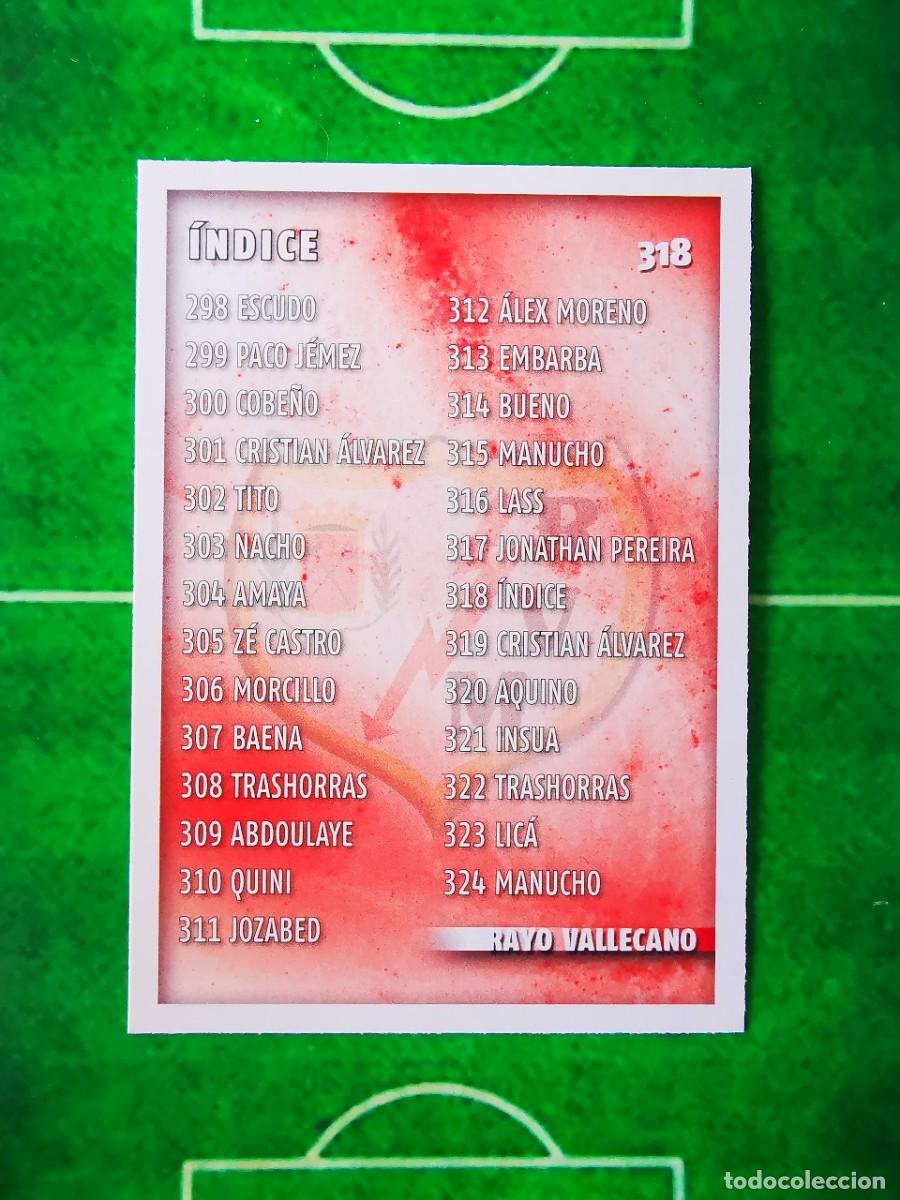 Cartes &agrave; collectionner de Football: CROMO FUTBOL 14 15 MUNDICROMO FICHAS QUIZ LIGA 2014 2015 RAYO VALLECANO 318 INDICE