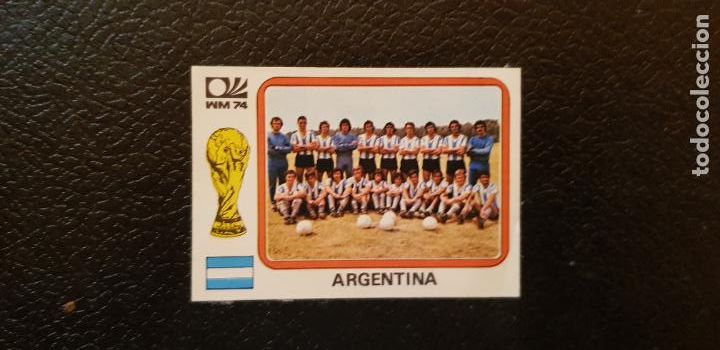 Figurine di Calcio: ALBUM MUNDIAL FUTBOL MUNICH MUNCHEN 74 WORLD CUP PANINI VULCANO N&ordm; 318 PLANTILLA ARGENTINA