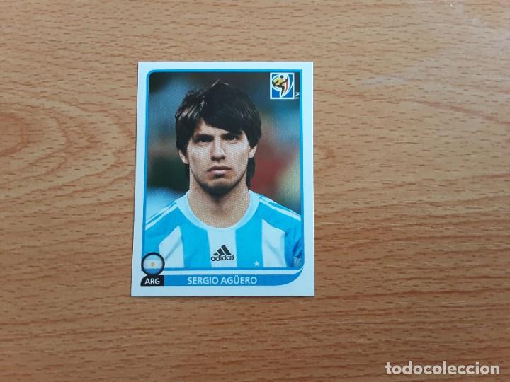 Cromos de Futebol: CROMO FUTBOL MUNDIAL 2010 PANINI 121.AGUERO-ARGENTINA-NUNCA PEGADO