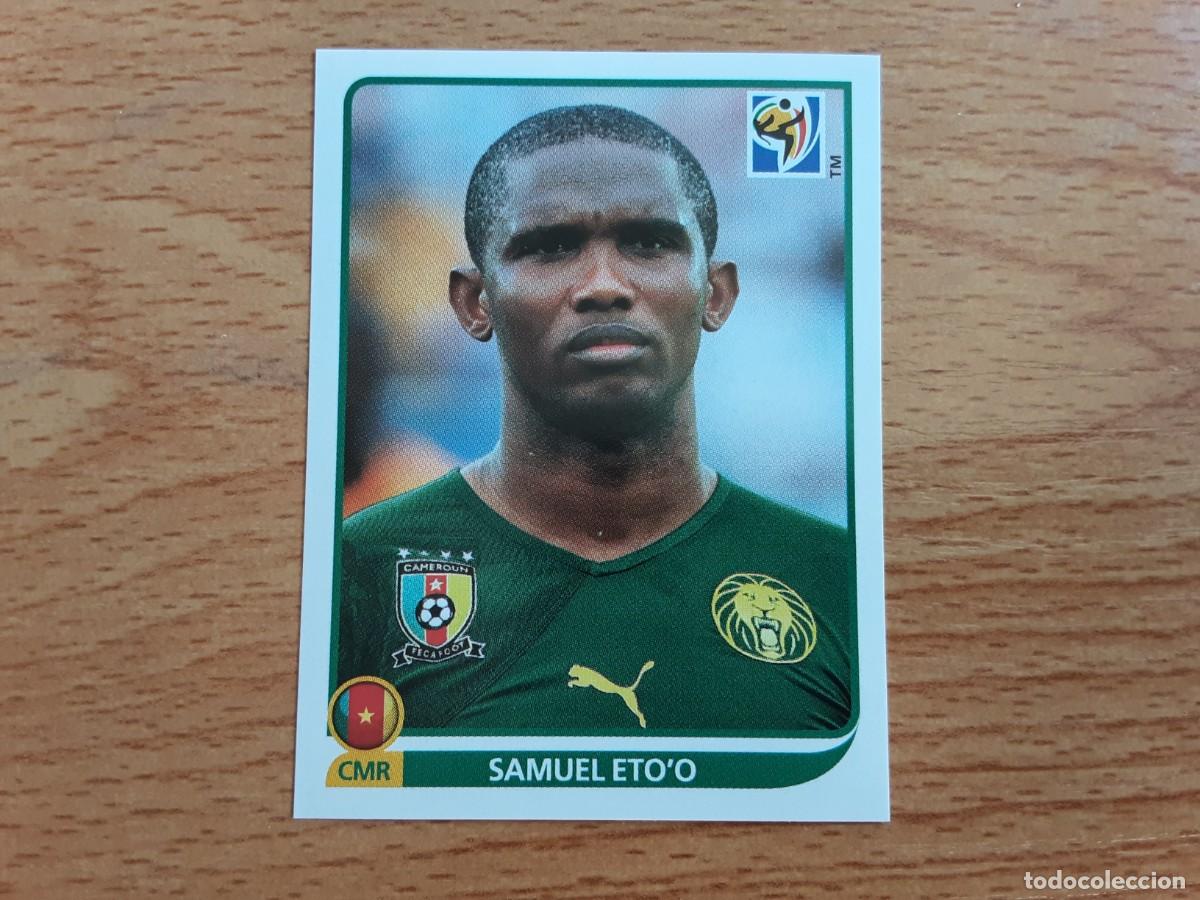Cromos de F&uacute;tbol: CROMO FUTBOL MUNDIAL 2010 PANINI 408.ETO'O-CAMERUN-NUNCA PEGADO