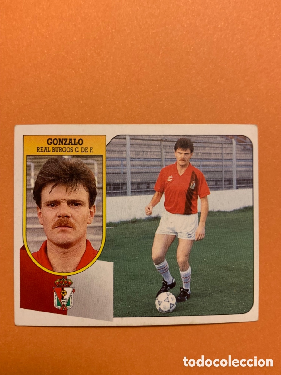 Cromos de Futebol: Gonzalo Burgos 91 92. Liga Este 1991 1992. SIN PEGAR