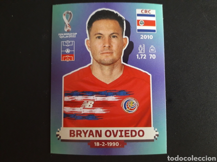 Football Stickers: BRYAN OVIEDO COSTA RICA N&deg; 9 COPA MUNDIAL DE F&Uacute;TBOL QATAR 2022 22 PANINI SIN PEGAR PEDIDO M&Iacute;NIMO 3&euro;.
