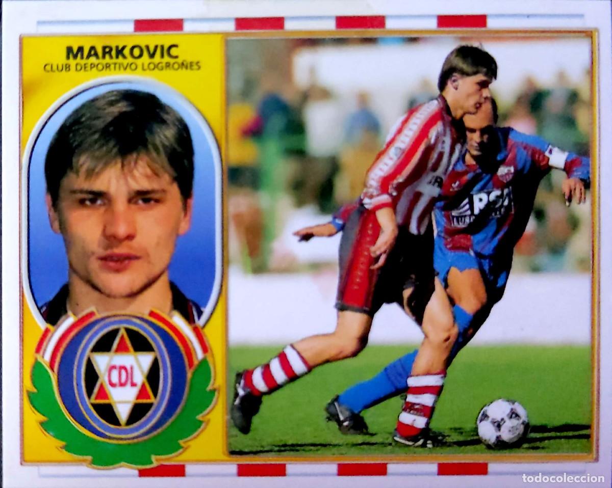 Cromos de f&uacute;tbol: MARKOVIC - CD Logro&ntilde;es - Ediciones ESTE 96 97 1996 1997 - SIN PEGAR - Foto 1