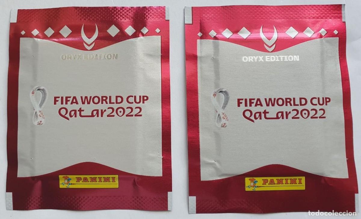 Football Stickers: 2 Sobres precintados ORIX EDITION (Versi&oacute;n Suiza) Sticker PANINI FIFA World Cup QATAR 2022