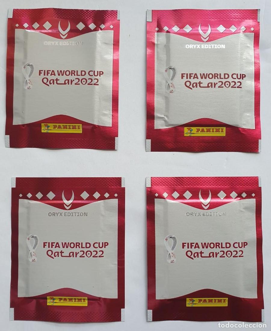 Football Stickers: 4 Sobres precintados ORIX EDITION (Versi&oacute;n Suiza) Sticker PANINI FIFA World Cup QATAR 2022