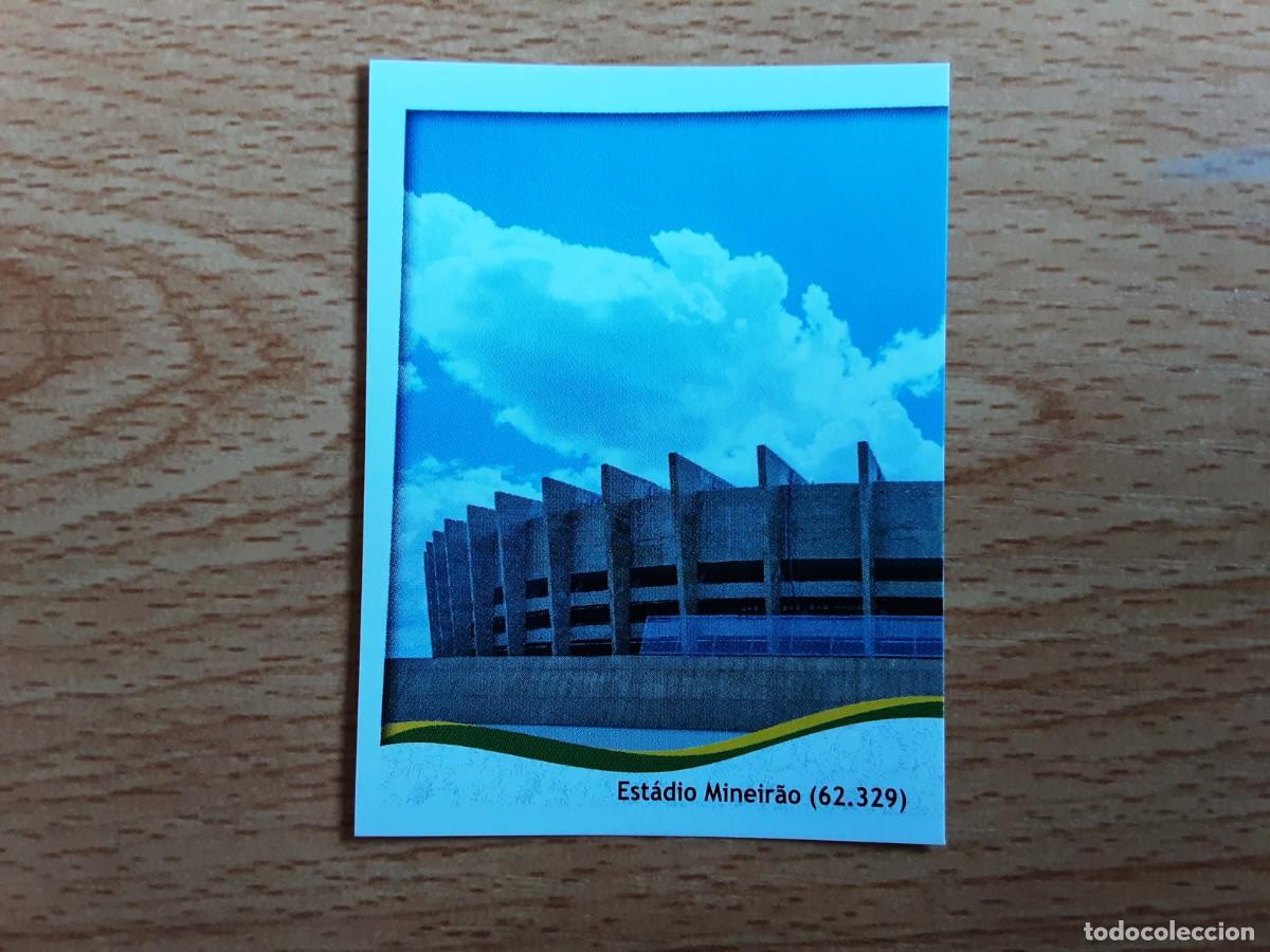 Cartes &agrave; collectionner de Football: CROMO FUTBOL MUNDIAL 2014 PANINI 8.ESTADIO MINEIRAO BELO HORIZONTE-NUNCA PEGADO